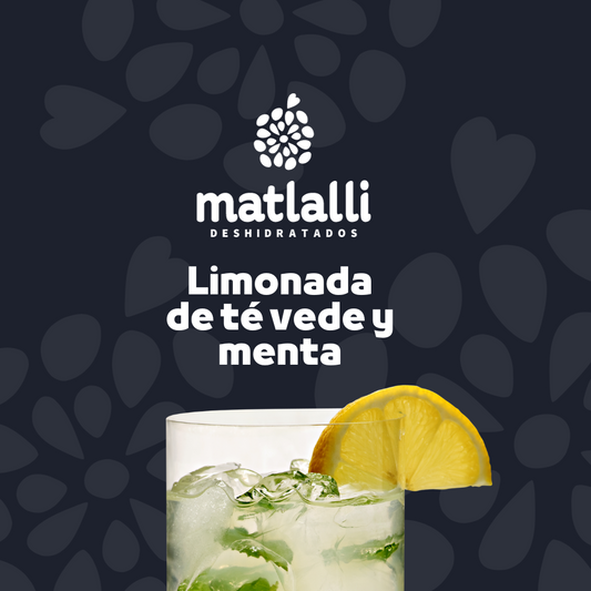 Limonada de té verde y menta